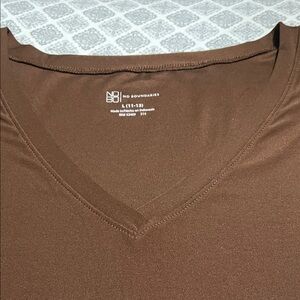 No Boundaries Chocolate V-Neck Tee
